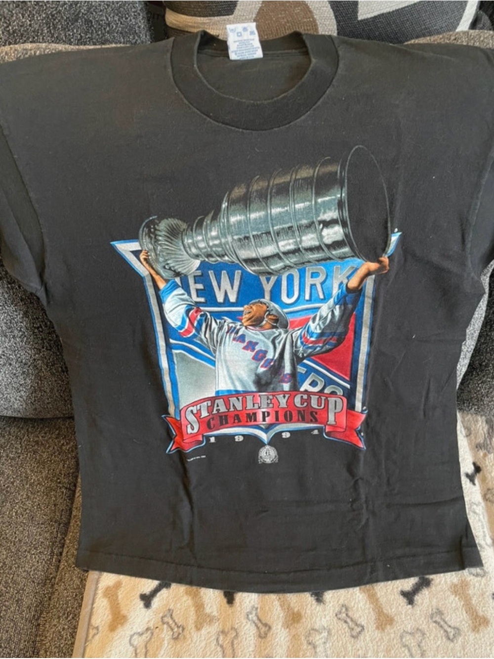 New York Stanley Cup Champions Black Graphic Tee